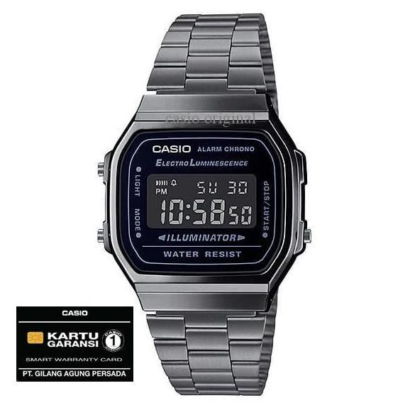 Promo JAM TANGAN CASIO A168WGG-1B A 168WGG ORIGINAL RESMI COD