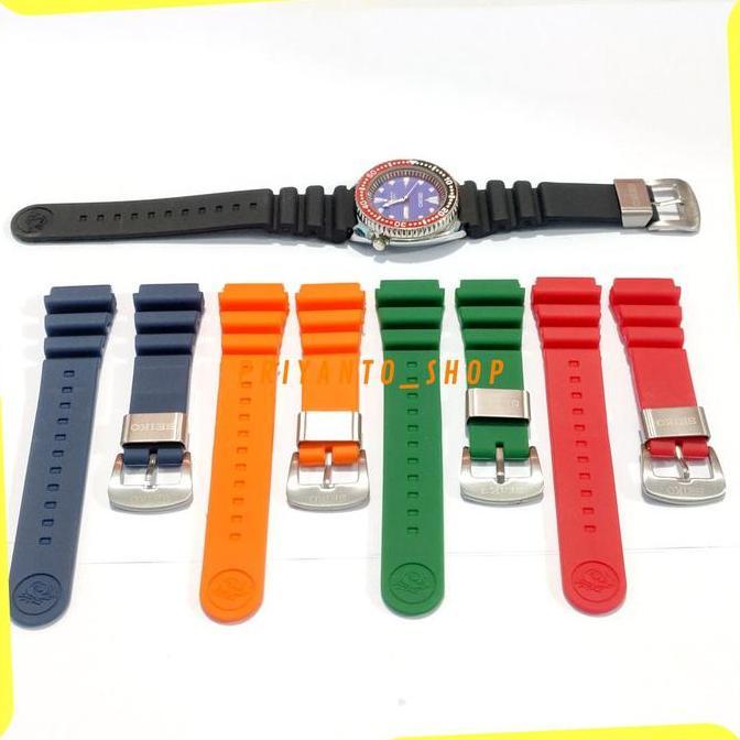 Promo Rubber Tali jamBand strap seiko diver 22mm turtle monster samurai Tuna COD