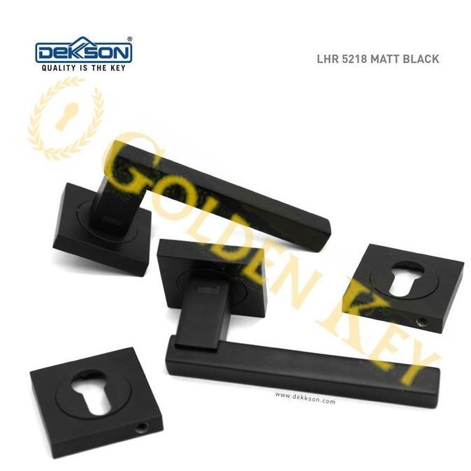 Promo Gagang Lever Handle Pintu Kayu Dekkson Dekson Lhr 5218 Black Hitam Cod