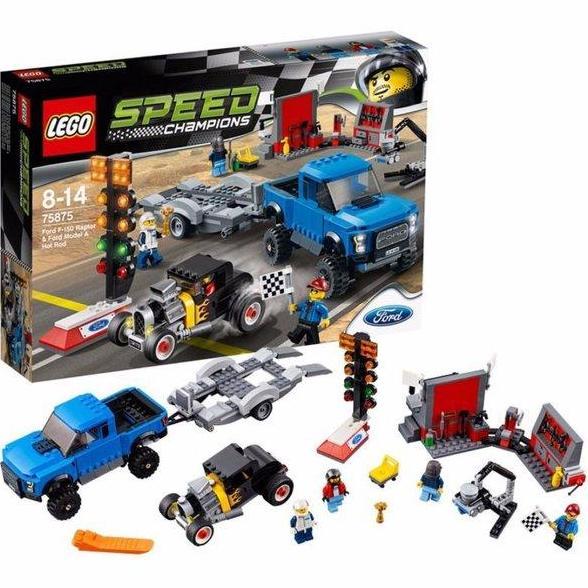 Lego Speed Champion Original 75875 Ford F-150 Raptor & Ford Model