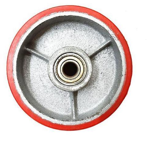 Promo Roda Caster Troli Troly Pu Merah 8 Inch Wheel Only Ranger Germany Cod