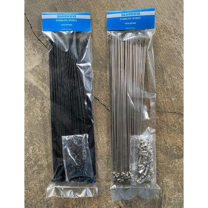 72pcs Shimano 2023 283 mm Spoke Stainless Steel Federal Original made in japan jari jari ruji kompon