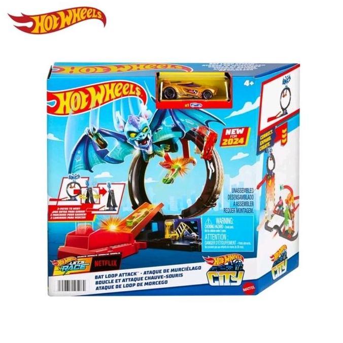 Hot Wheels City Bat Loop AttackPlayset original