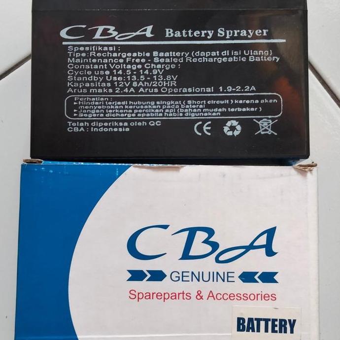 SPAREPART AKI BATERAI CBA BATTERY SPRAYER ELEKTRIK CBA GENUINE