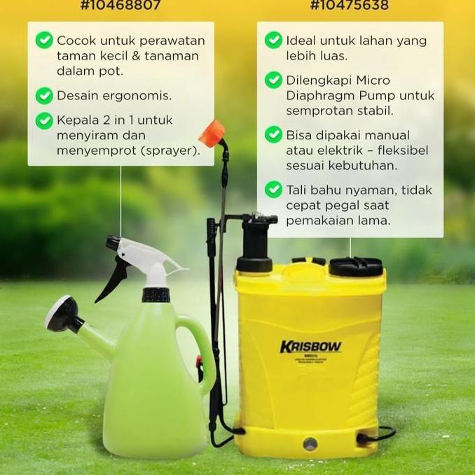 knapsack sprayer 2in1 Electric manual krisbow 16liter