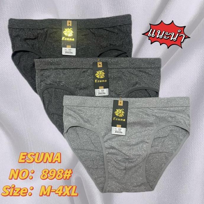 DF3 - 3 pcs | CD Dalaman Laki-Laki Karet Pinggang uk M sampai XXXL - CD Segitiga Cwo Esuna 898 Nyama