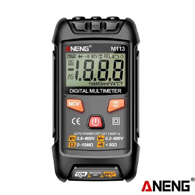 Aneng M113  1999 Counts Mini Multimeter Digital Voltage Meter Ohm NCV