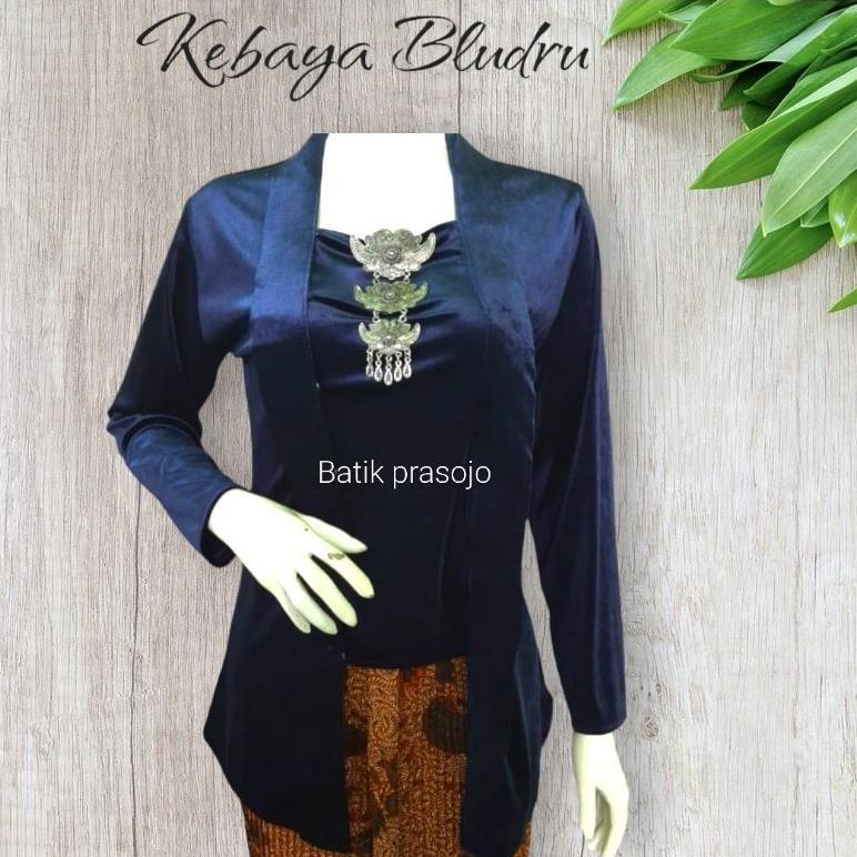 Kebaya Kutubaru Bludru Hitam [Cod]