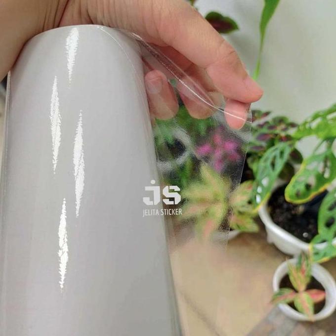 Skotlet Bening Putih Transparan Sticker