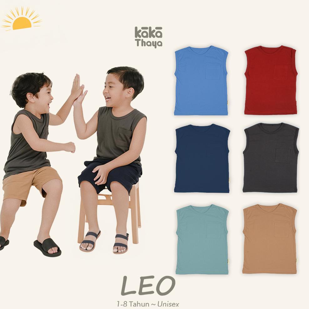 KAKATHAYA Leo - Kaos Dalam Anak Laki Laki Baju Singlet Anak Laki Laki Kaos Anak 1-8 Tahun