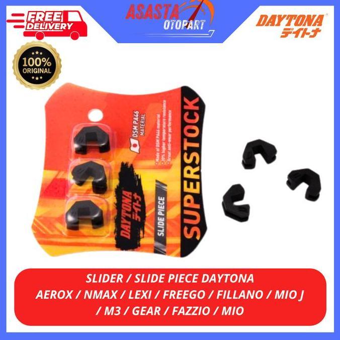 SLIDER PULLEY / SLIDE PIECE SLIDER DAYTONA ORIGINAL 100% MIO / MIO J / AEROX / NMAX / LEXI / FREEGO 