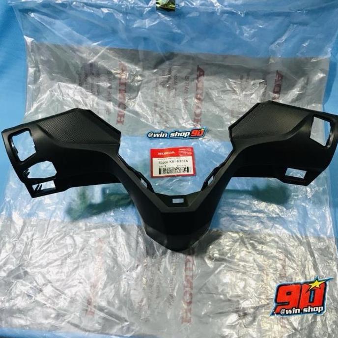 Cover stang Batok head belakang Beat FI new 2017-2019 Beat eco dengan lobang tombol ISS Idling stop