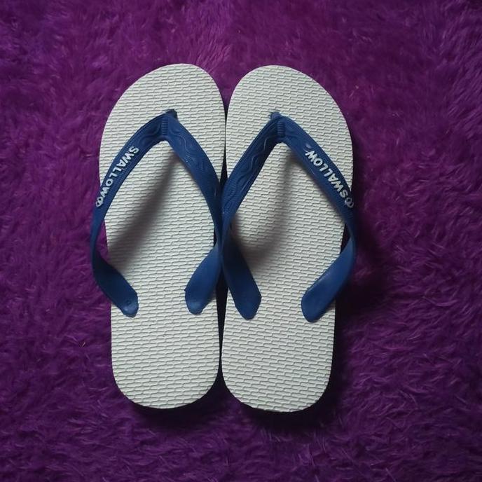 DB210 - sandal jepit swallow sendal biru/kuning/hijau