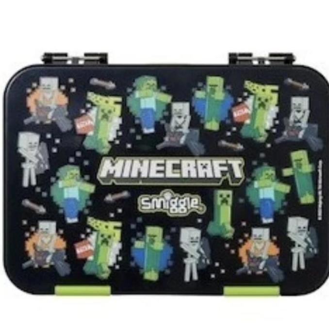 Smiggle Minecraft Bento Box/Kotak Makan Minecraft/Kado/Ori