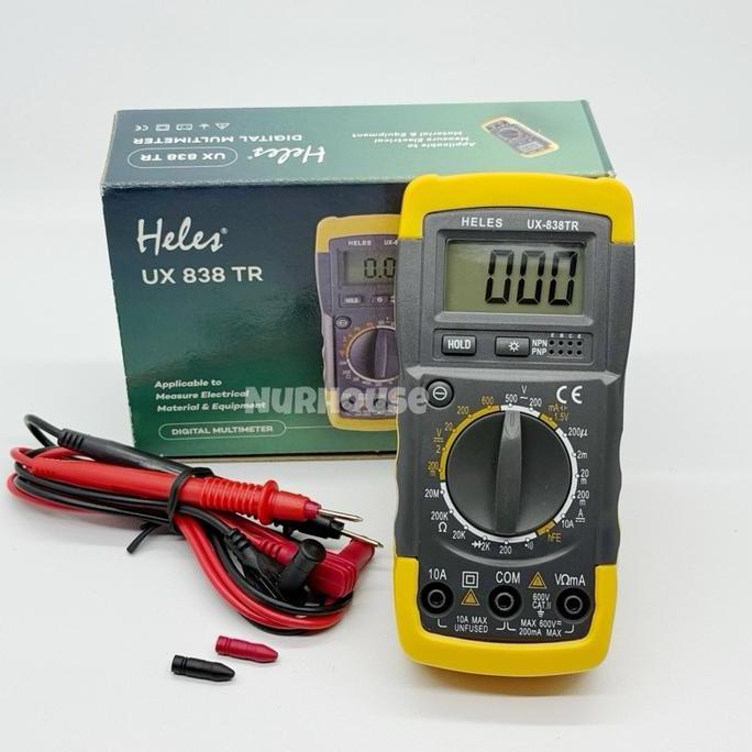 Multitester Heles Digital UX 838 TR Multimeter Digital Avometer Original Heles