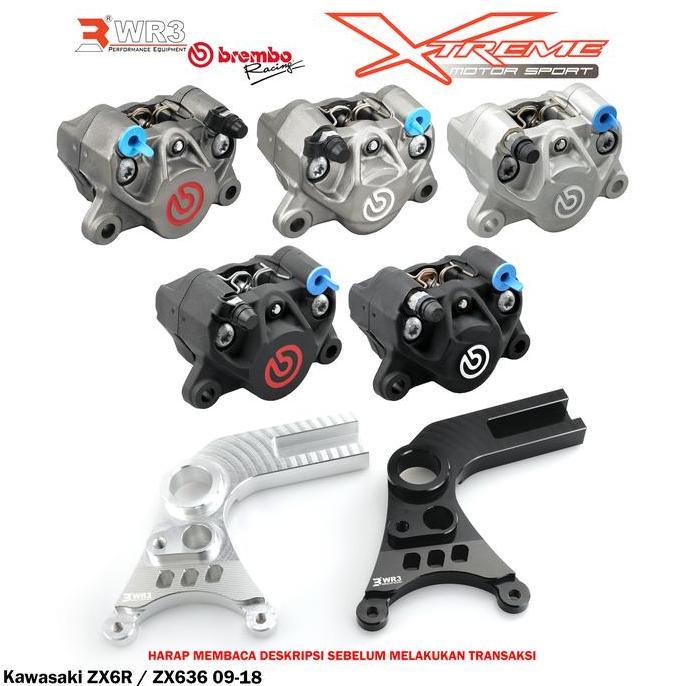 Promo Breket Kaliper WR3 Belakang With Brembo 2P1P ZX6R / ZX636 ZX 636 6R COD