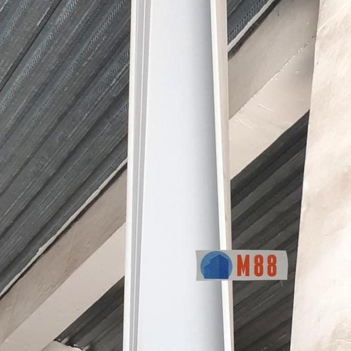 Talang 8 inch PVC Maspion Kotak panjang 4m - Talang Besar