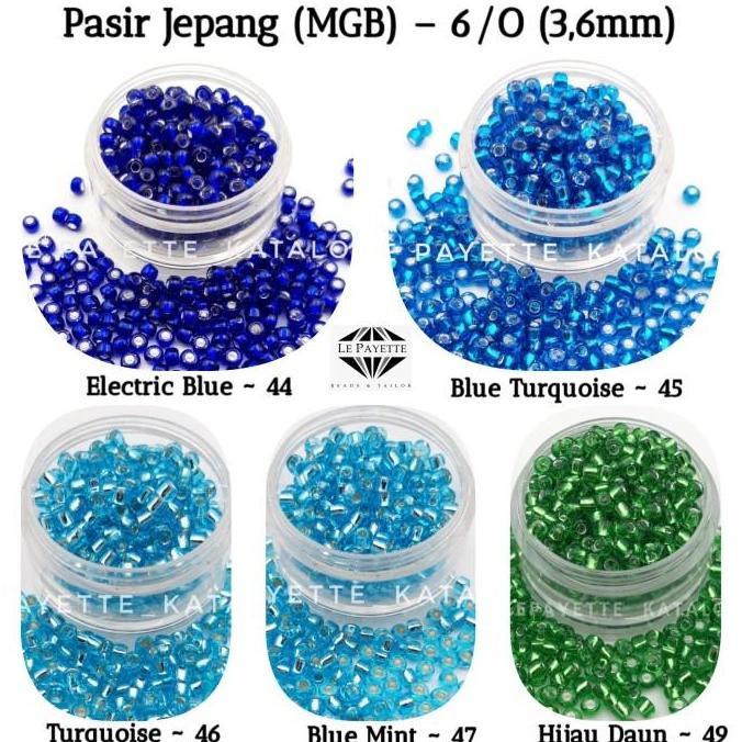 PAYET PASIR MGB/JEPANG BESAR 6/O (Blue Electric 44) & (Black 748)