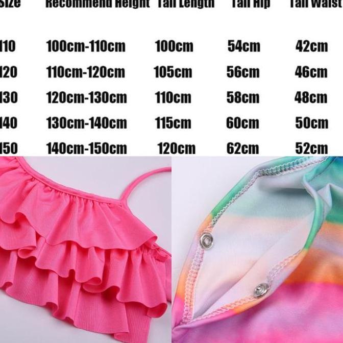 Kostum mermaid impor bikini monofin kaki duyung baju renang ariel disney princess anak import DIN