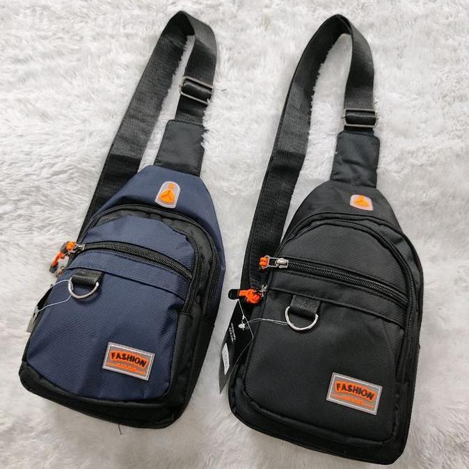 DE93 - Tas Selempang Pria Import  Terbaru Keren Murah Bahan Parasut Tebal Halus 1539 Slingbag Cowok 