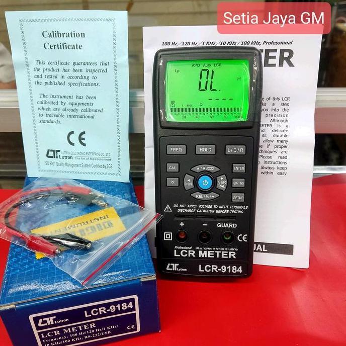 LUTRON LCR-9184 LCR Meter - alat ukur komponen elektronik pasif seperti resistor, kapasitor, dan ind