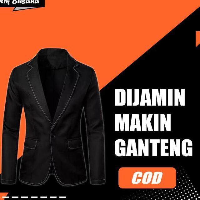 Blazer Bne Hitam Formal Blazer Pria Korea Jas Pria Slim Fit Sxl