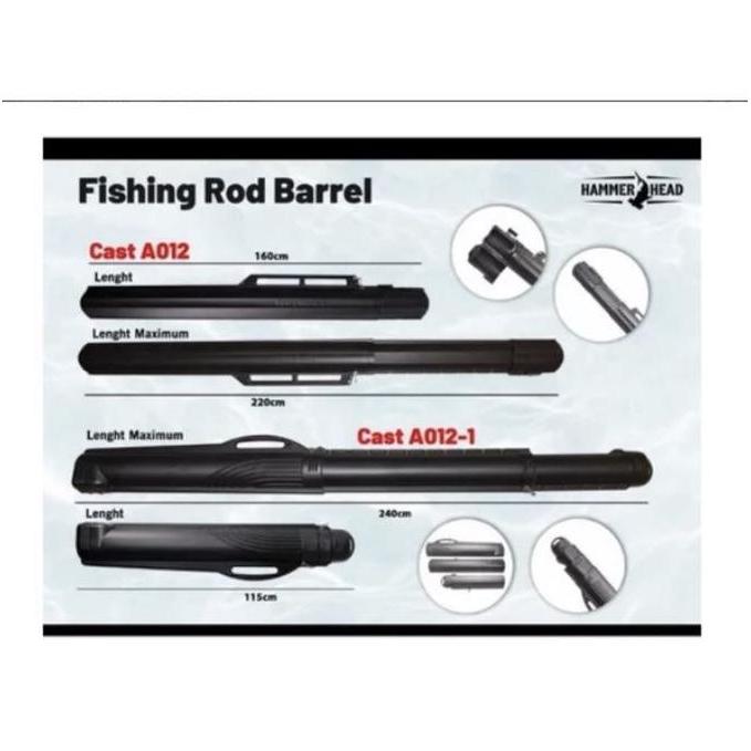 Tabung Joran Pancing - Hammerhead Fishing Rod Barrel