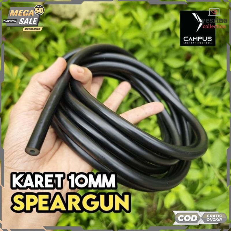 Bisa COD Karet Panah Ikan 10mm Hitam Spearfishing Rubber Best Quality - 2025 COD Termurah Terlaris B