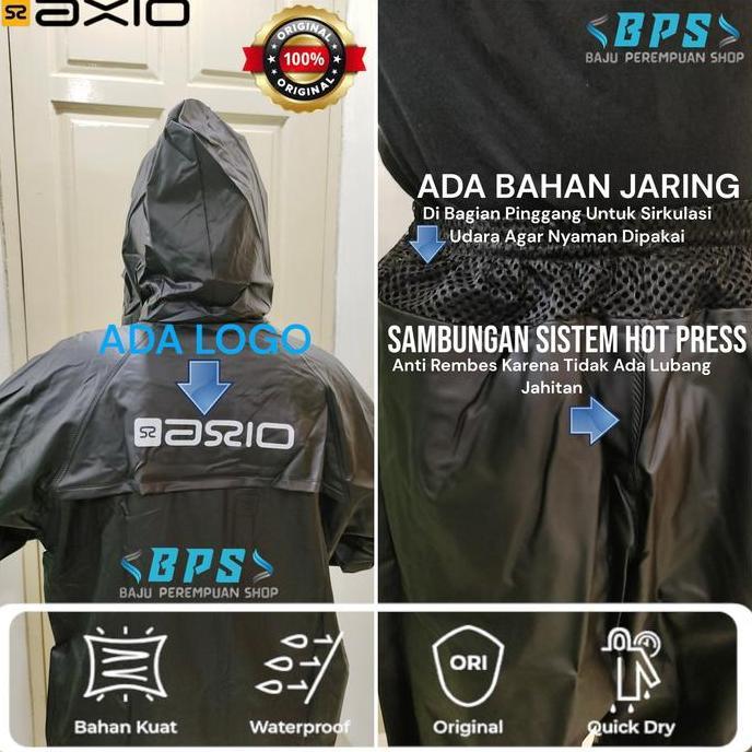 Jas Hujan Axio 662 Original Karet Rubber/Setelan Mantel Mantol Ujan [terbaik]