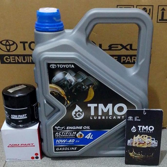 Bnr Paket  Tmo 10W - 40 + Filter Oli Xenia Calya Agya Sigra Avanza,Pelumas Mesin Mobil Mesin Car