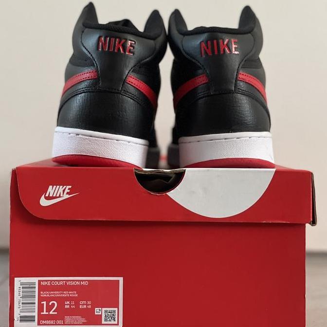 New  NIKE COURT VISION MID SEPATU CASUAL SNEAKERS SIZE 46 47 BESAR BIG ORI