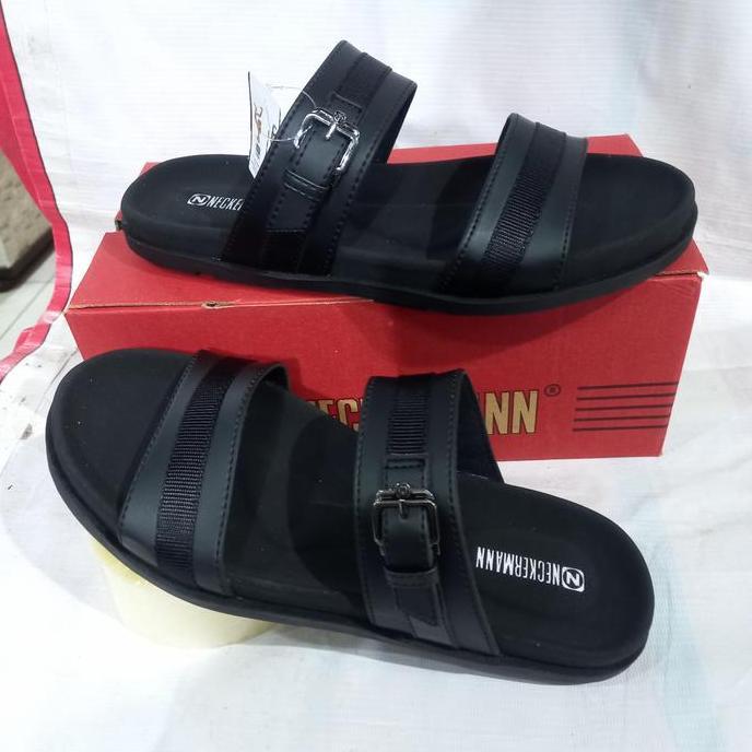 New  sandal pria ban 2 merk Neckermann original madison-662 hitam