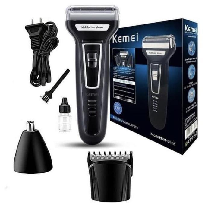 KEMEI Hair Clipper KEMEI KM-6558 Alat Cukur Kumis Jenggot Bulu Kemei