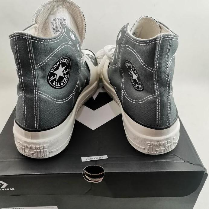 New  Sepatu Converse CTAS Construct Hi Men's Sneakers - Grey New Map