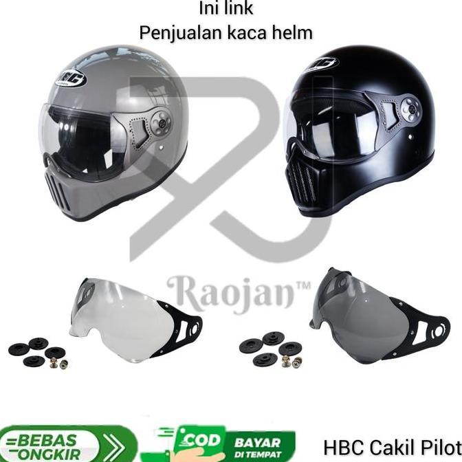 DS189 >> Kaca helm Pilot HBC Visor helm HBC Pilot