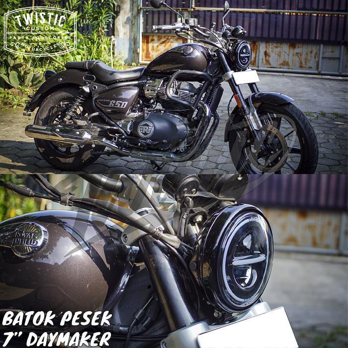 (Terbaru) Cover Batok Pesek Lampu Daymaker 7 Inch Motor Custom Bestseller