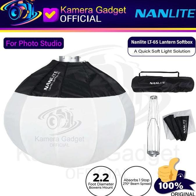 Nanlite LT-65 Lantern Softbox 65CM for Lightning Forza Lampu