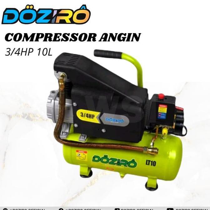 Promo Mesin Kompresor Angin Listrik 3/4Hp 10L Doziro/Air Compressor 3/4 10L Cod