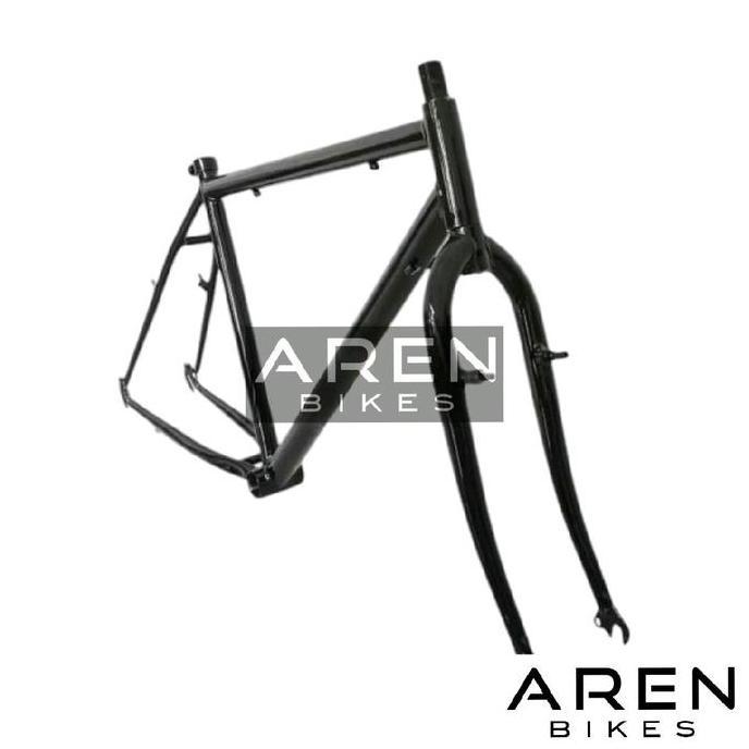 FRAME SET SEPEDA FEDERAL 26 MTB BAYANGAN HITAM BIRU MERAH PUTIH DALANGAN BESI LAKI LAKI COWOK COMMUT