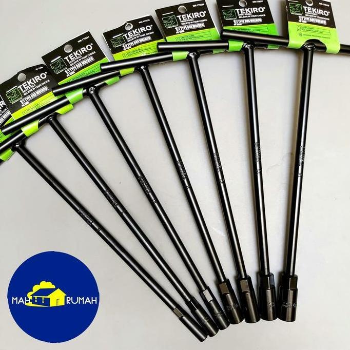 Paket Kecil 7 pcs Kunci Sok Shock T TEKIRO - 8 9 10 11 12 13 14 mm PAS