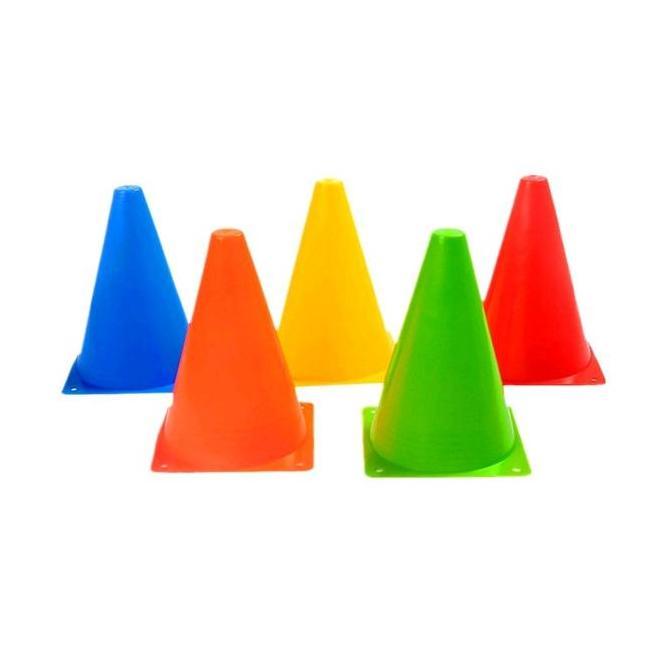 Paket 1 Lusin Cone Kerucut Olahraga / Cone Kerucut Latihan Olahraga Bola ZS