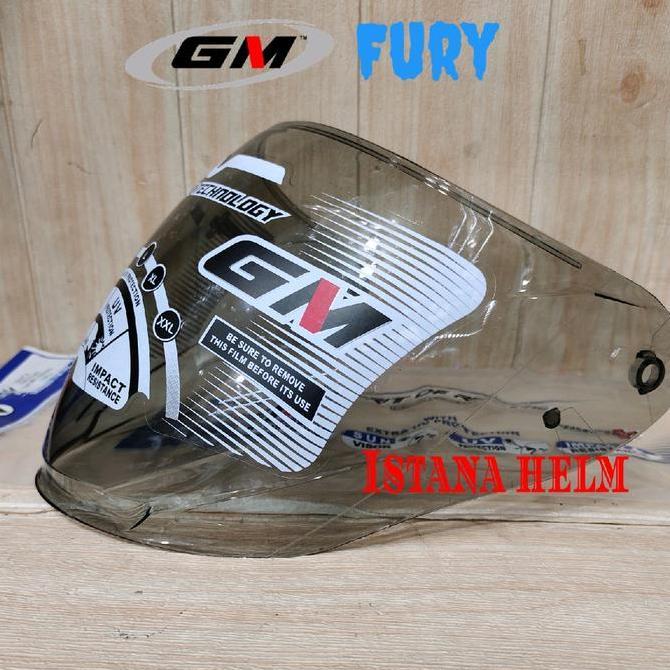 Kaca Helm Visor Helm Gm Fury Double Visor Lht Smoke Gm