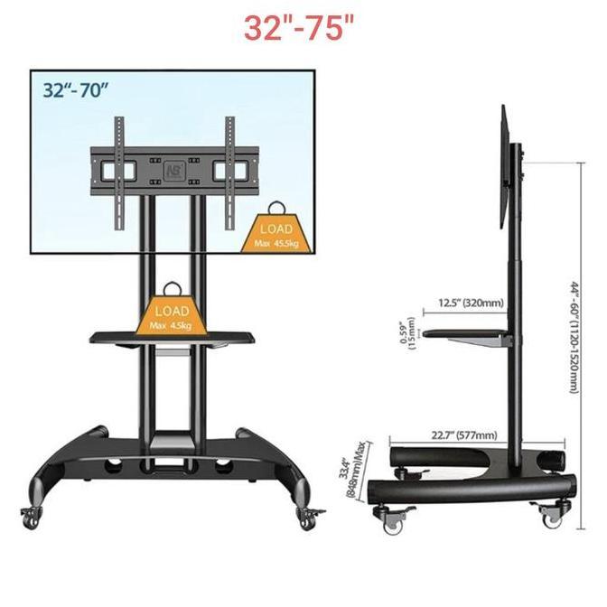 North Bayou Standing bracket NB AVA 1500 Standing Bracket TV 32"-75"