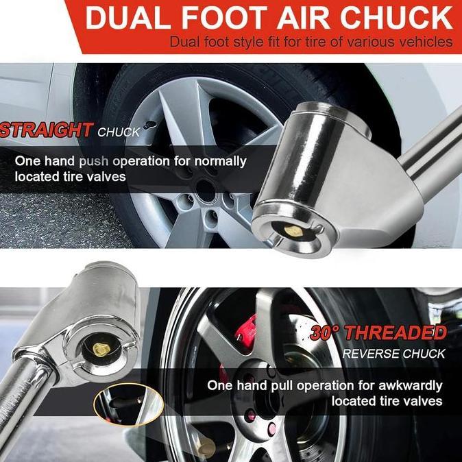 JLD Tire Air Chuck/Alat Pengisi Angin Ban/Isi Angin Nepel Coupler/Isi Pengisi Angin Ban Mobil Motor