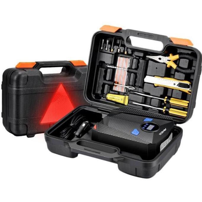 TERBARU - Set Pompa Ban Mobil Elektrik dengan Perkakas Obeng Tang AKESI5501