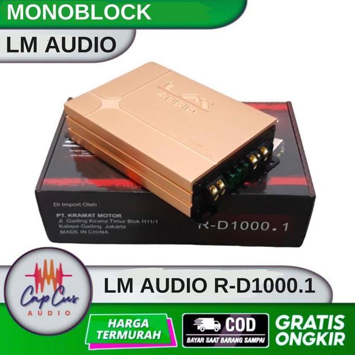 NEW POWER MONOBLOCK LM AUDIO R D1000.1 / POWER AMPLIFIER LM AUDIO R D1000