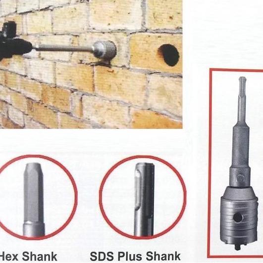 AXER Penyambung Hole Saw Beton 300 MM SDS - Wipro