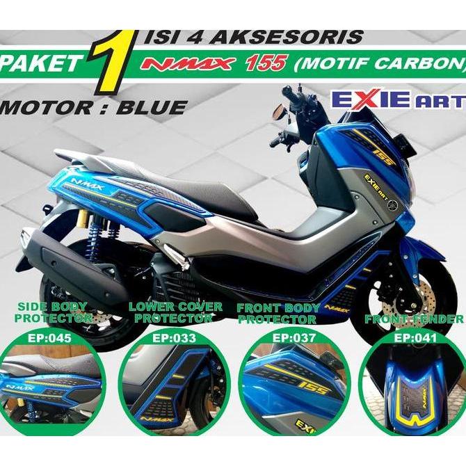 DIREWOLF PAKET BODY PROTECTOR YAMAHA NMAX 155 - AKSESORIS CARBON NMAX 155