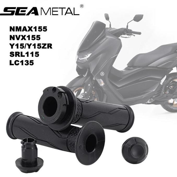 DIREWOLF SEAMETAL Pegangan Stang Motor Karet Untuk Yamaha NMAX 125 155 NMAX125 NMAX155 N-MAX 125 155