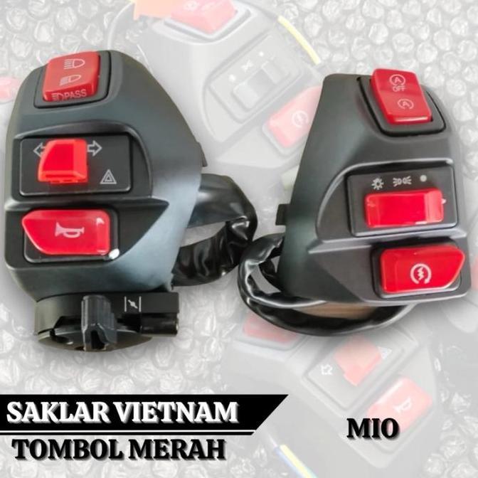DAIKAKU SAKLAR HOLDER DOMINO SET KANAN KIRI MIO AEROX VIETNAM SAKLAR PNP MIO AEROX OLD AEROX NEW